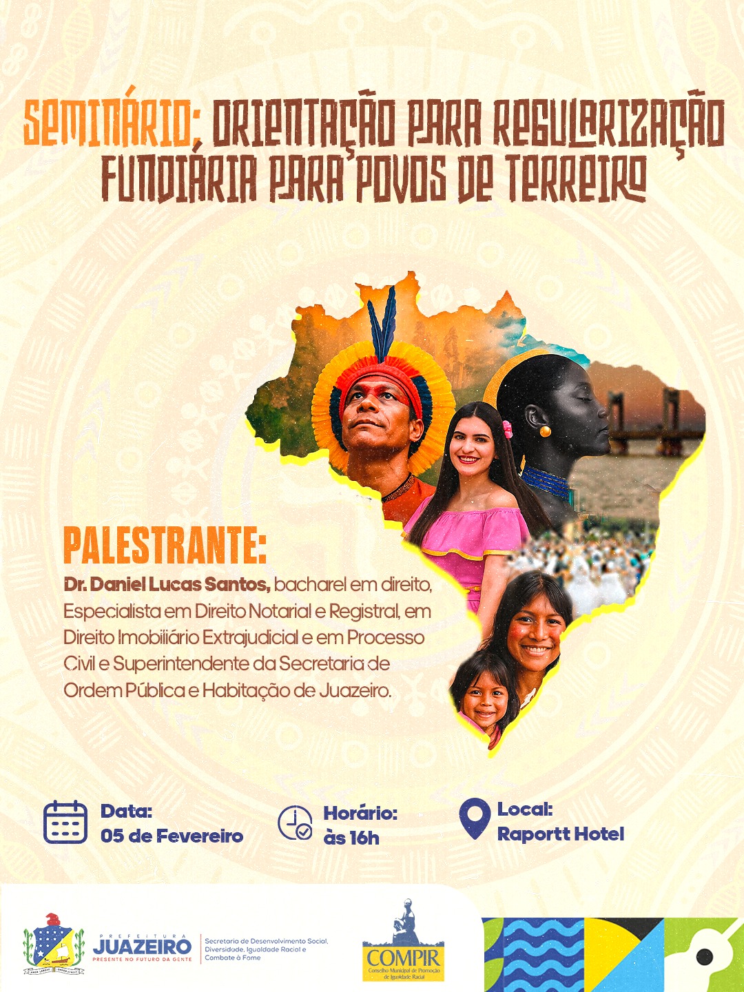 Prefeitura de Juazeiro promove seminário sobre regularização fundiária para povos de terreiro