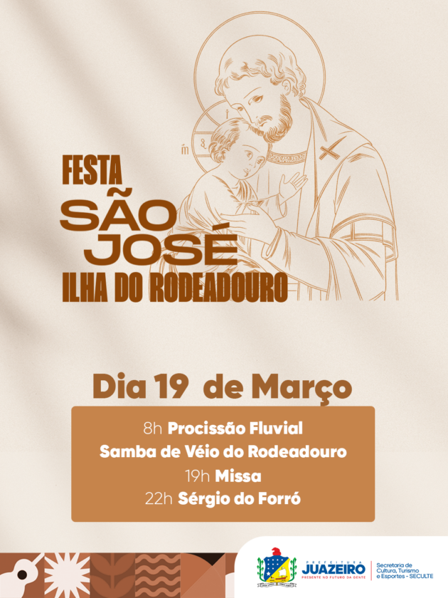 Juazeiro celebra fé e identidade ribeirinha do Rodeadouro na tradicional Festa de São José nesta quinta (19)
