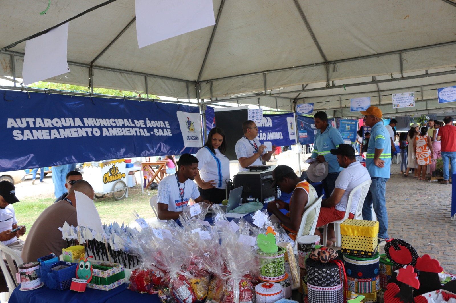 Prefeitura Presente: Equipes do SAAE comemoram o Dia Mundial da Água com serviços e Educação Ambiental no distrito de Abóbora