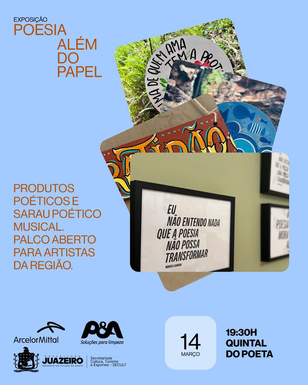 Exposição e sarau celebram o Dia Municipal da Cultura e da Poesia Manuca Almeida em Juazeiro