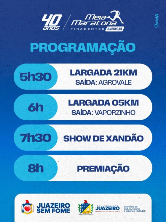 Meia Maratona Tiradentes: 40ª edição terá novo percurso e programação especial com show e espaço pós-prova