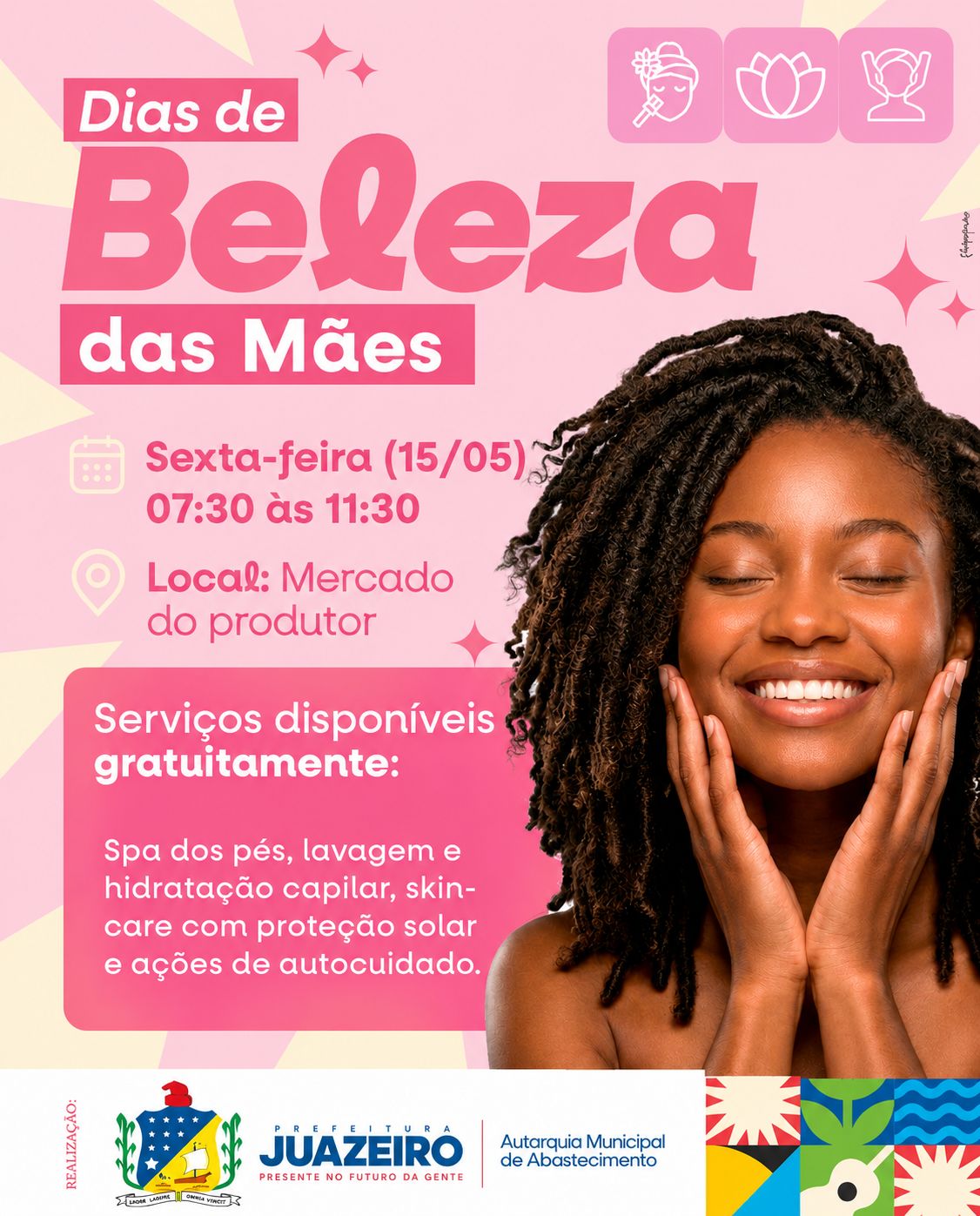 Mães do Mercado do Produtor de Juazeiro recebem manhã especial de beleza e cuidado nesta sexta-feira (15)