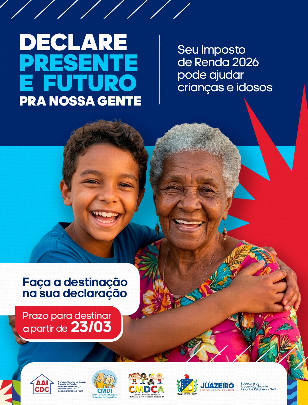Contribuintes têm até 29 de maio para destinar parte do Imposto de Renda a fundos da infância e do idoso em Juazeiro