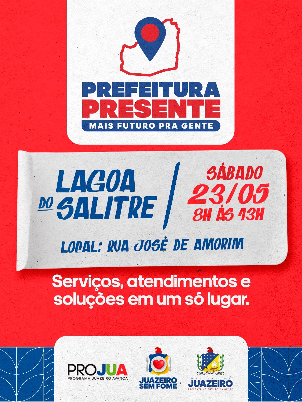 Prefeitura Presente fortalece a cidadania e o esporte levando serviços gratuitos e torneio inédito para a Lagoa do Salitre