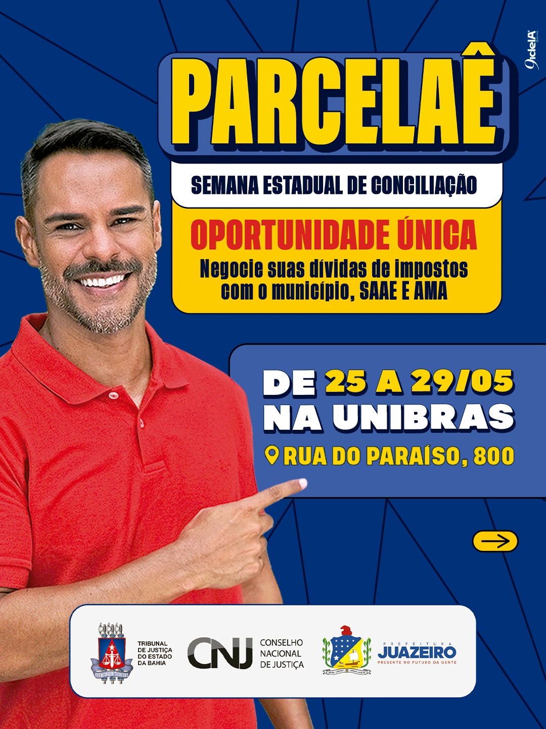 PARCELAÊ: Se você tem dívidas com impostos municipais aproveite a oportunidade. A Prefeitura de Juazeiro fará a semana de conciliação oferecendo descontos de até 100% em juros e multas