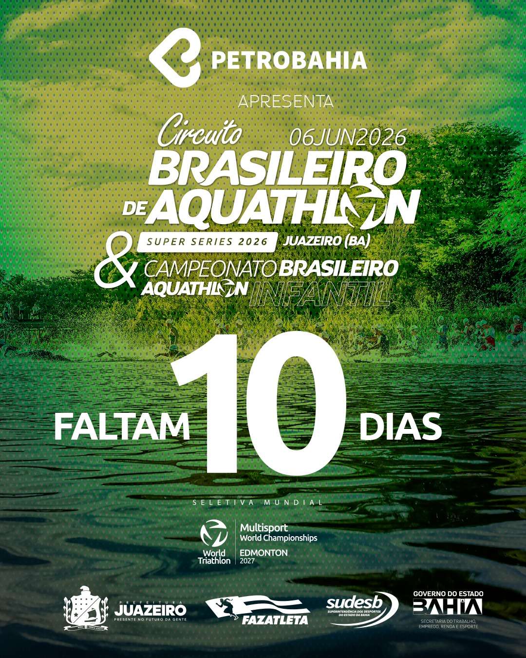 Juazeiro é destaque no cenário esportivo nacional e sedia mais uma etapa do Circuito Brasileiro de Aquathon