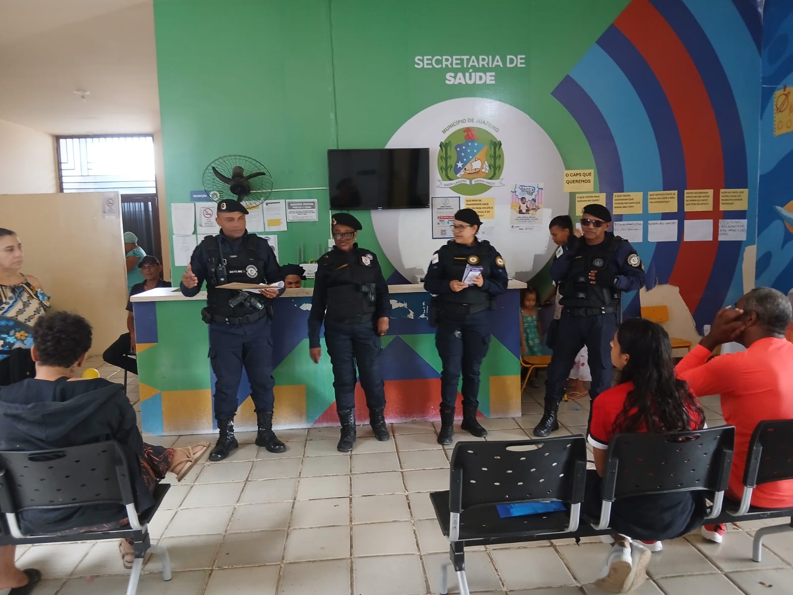 Patrulha Maria da Penha da GCM promove palestra sobre prevenção à violência doméstica no CAPS Infantil de Juazeiro