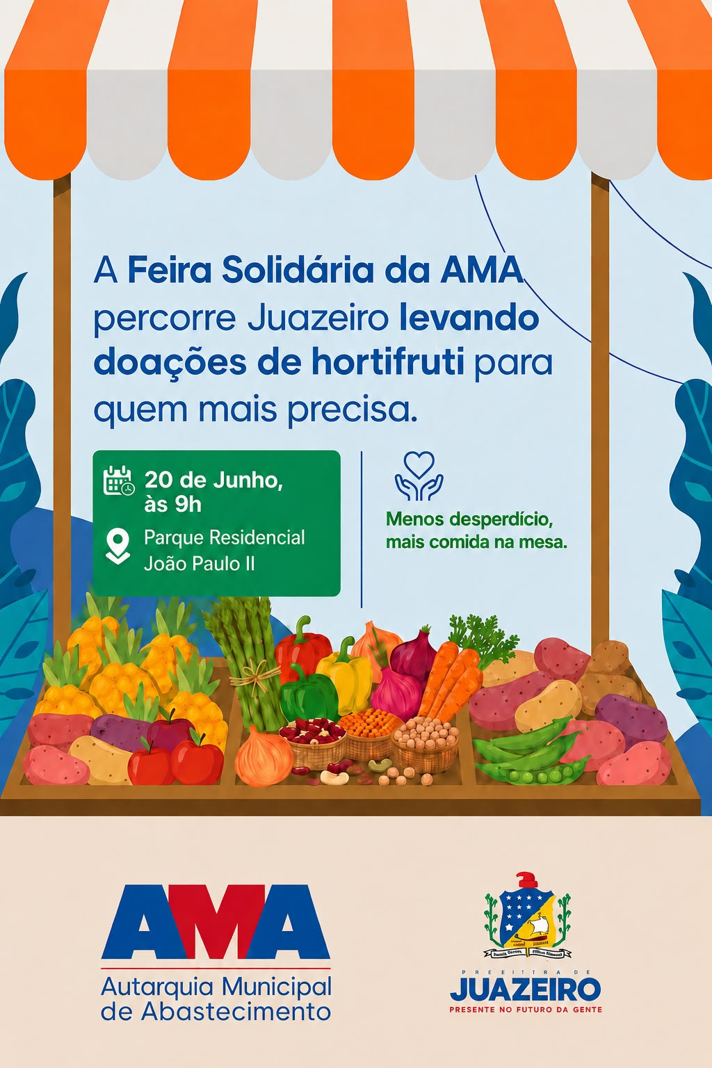 Feira Solidária da AMA promove ação de cidadania no bairro João Paulo II