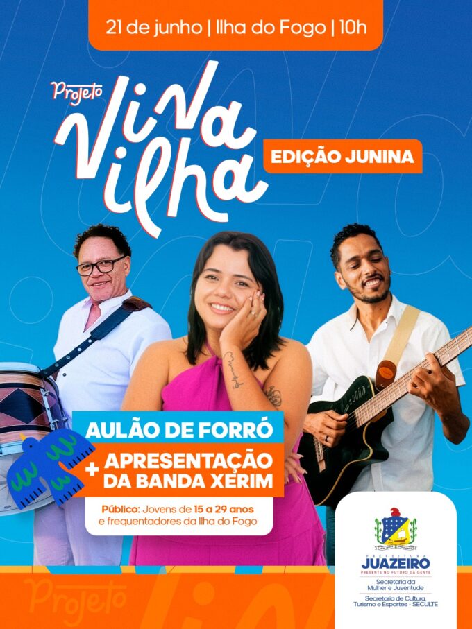 Projeto Viva Ilha realiza edição junina com aulão de forró e apresentação musical na Ilha do Fogo