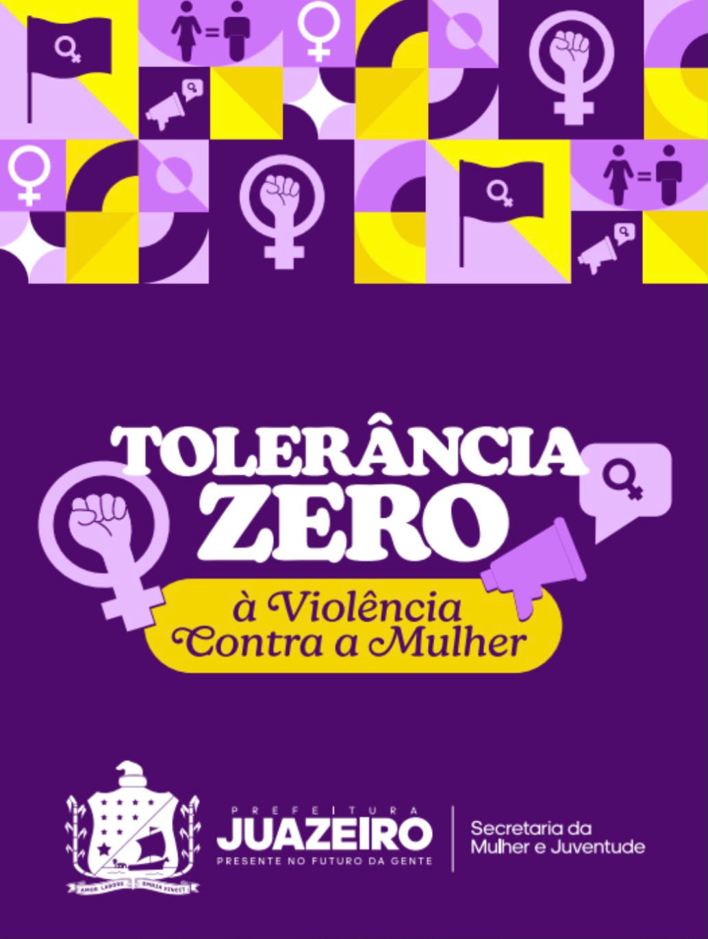 Prefeitura de Juazeiro lança página exclusiva para divulgar o Programa Tolerância Zero à Violência contra a Mulher