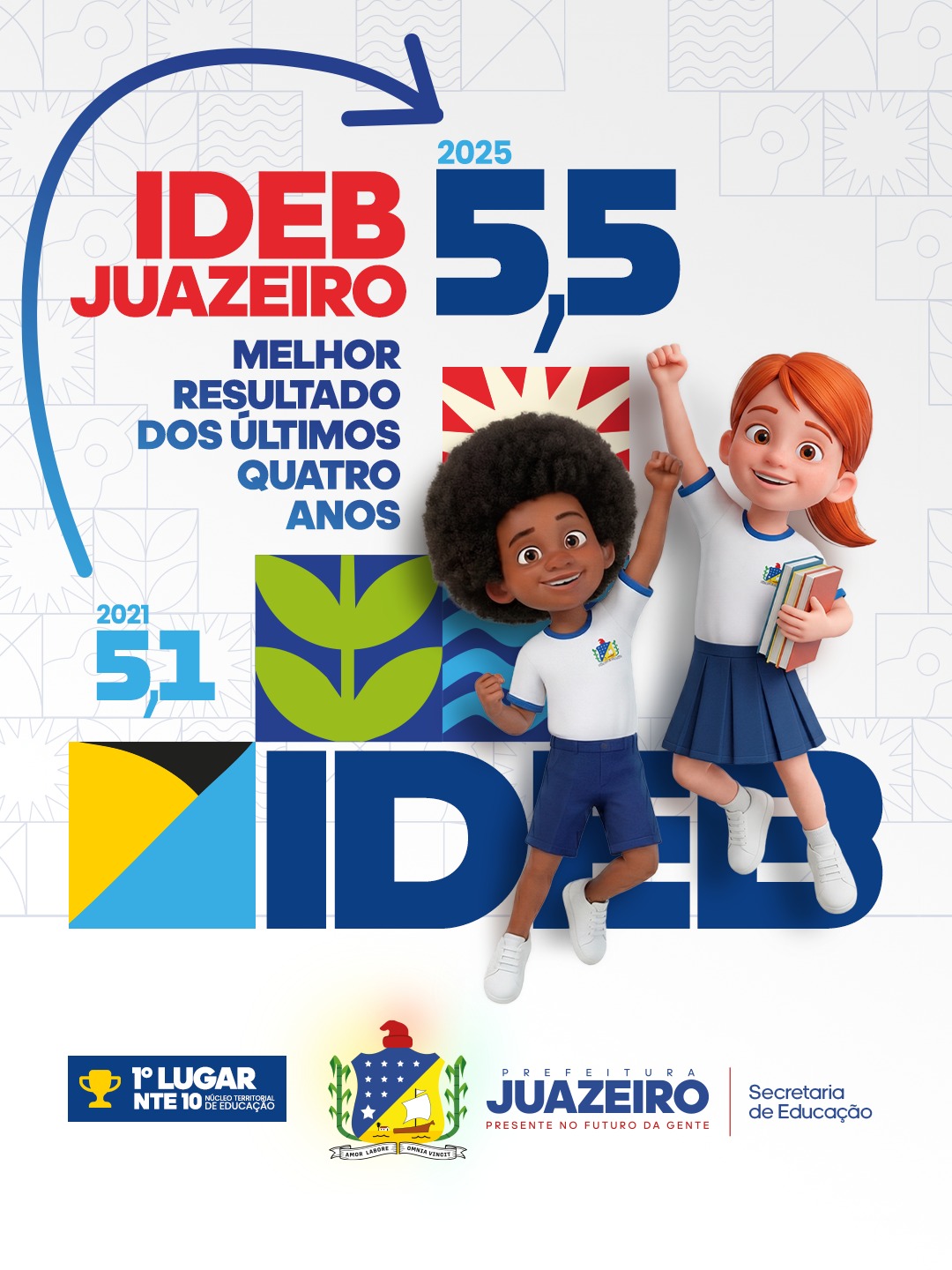 Educação de Juazeiro avança no IDEB e registra melhor resultado dos últimos quatro anos