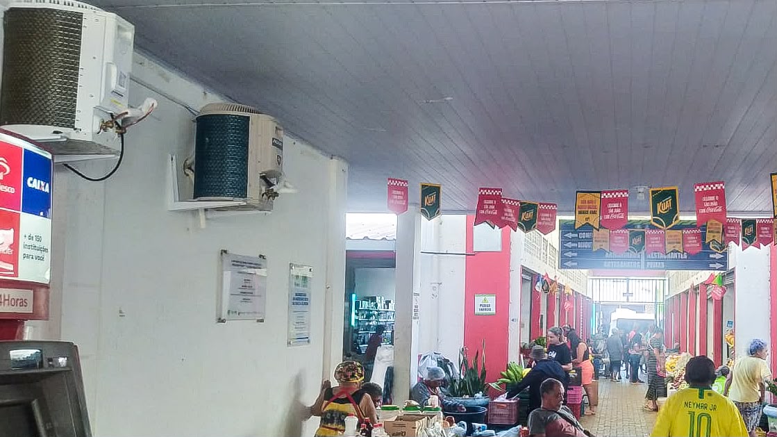 Banheiros do Mercado Joca de Souza Oliveira recebem ar-condicionado