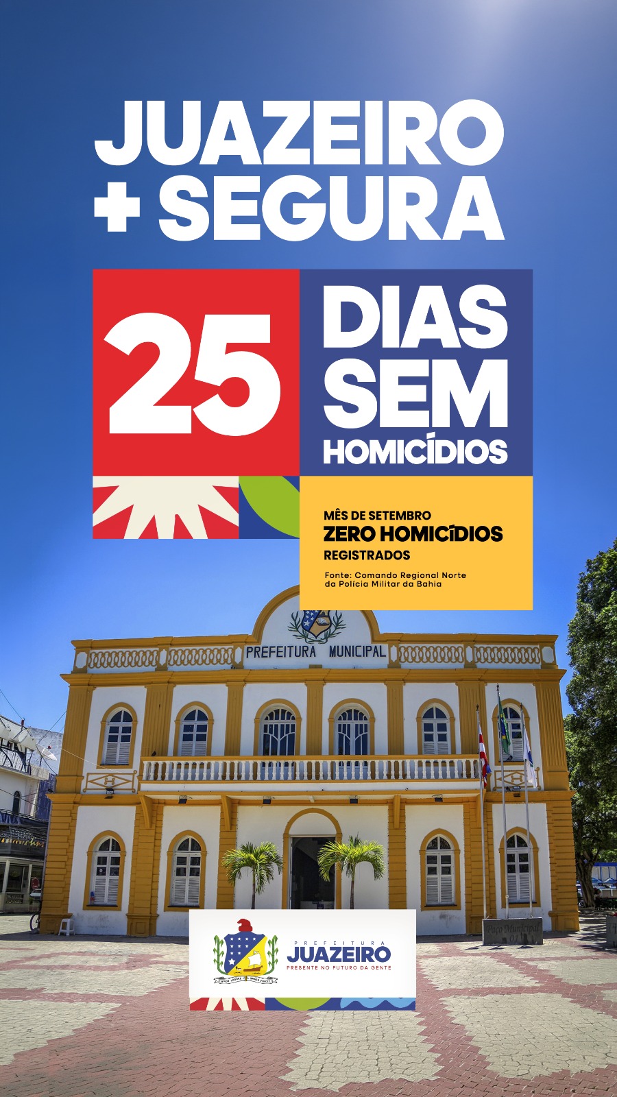 Juazeiro alcança 25 dias sem registros de homicídio com ações integradas de segurança