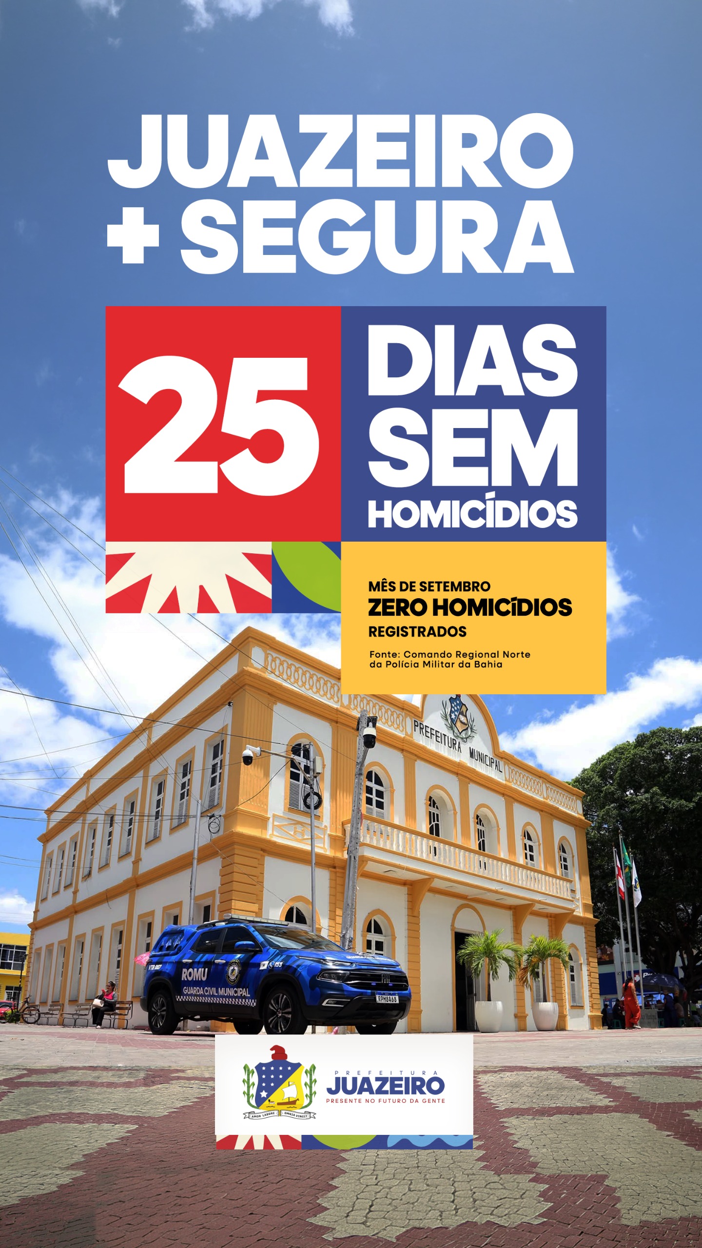 Juazeiro alcança 25 dias sem registros de homicídio com ações integradas de segurança