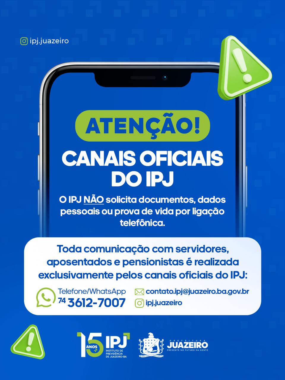 IPJ alerta aposentados e pensionistas sobre falsas ligações e reforça canais oficiais de atendimento