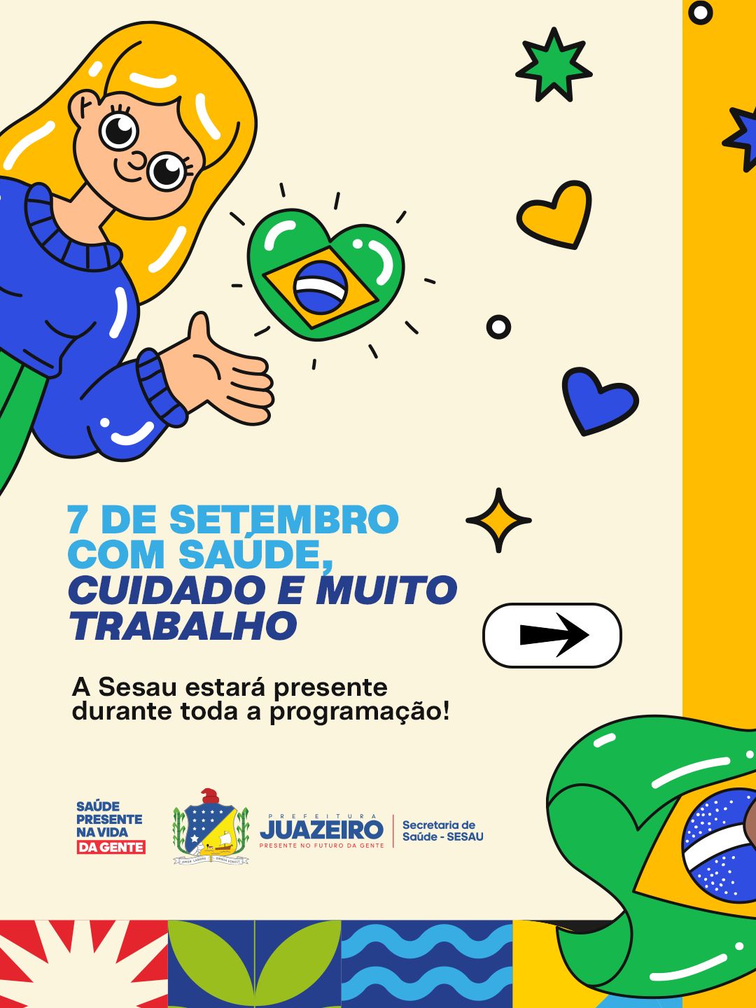 Sesau prepara esquema especial de saúde para garantir assistência, prevenção e bem-estar durante o 7 de Setembro em Juazeiro