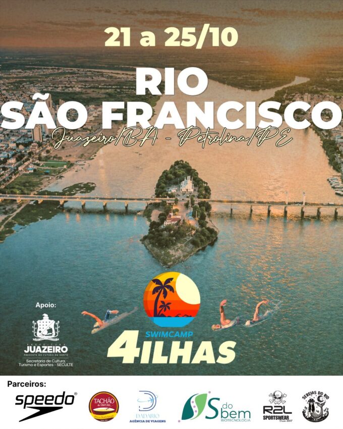 Com apoio da Prefeitura de Juazeiro, expedição Velho Chico reúne natação em àguas abertas durante quatro dias em Juazeiro