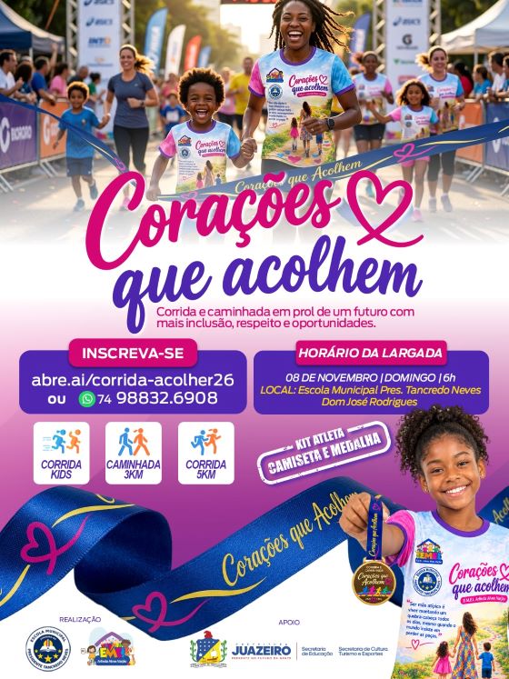 Juazeiro recebe primeira Caminhada e Corrida Corações que Acolhem em apoio às mães atípicas